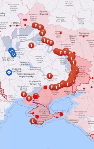 Мапа бойових дій в Україні: 06.05.2024