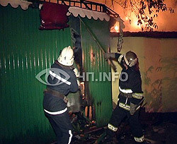 Пожар на Лукьяновке тушили 40 минут 
