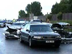 259 машин попали в одну аварию в Германии 