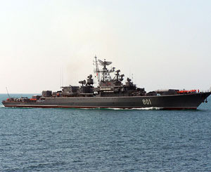 За спиной российского президента маячил сторожевой корабль «Ладный»? 