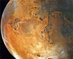 Марс мог покраснеть относительно недавно 