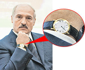 Лукашенко носит часы за 11 тысяч евро 