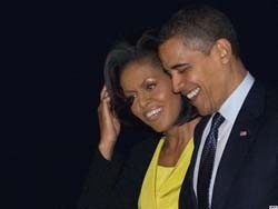 Барак и Мишель Обама отметили годовщину свадьбы в Белом доме 