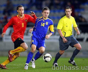 Украинская молодежная сборная разгромила бельгийцев  