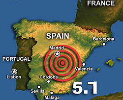 Испанию и Португалию ночью потрясло землетрясение 