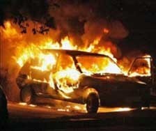 Харьковчанин совершил самосожжение в машине 