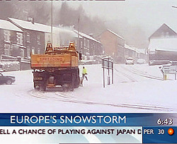 От снегопадов страдает и Европа 