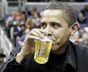 Обама проспорил ящик пива 