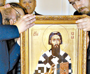 В Крыму замироточила икона святого Саввы Сербского   