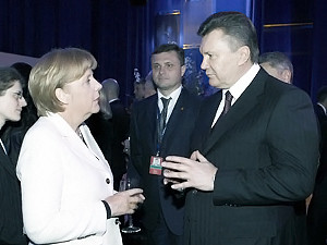 Янукович отобедал с Ангелой Меркель