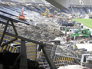 Завтра на НСК «Олимпийский» зальют последний куб бетона