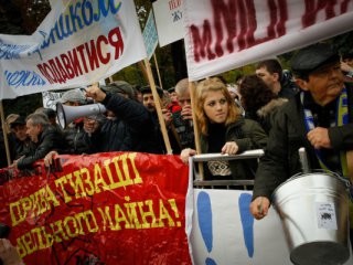 Украинский бизнес пикетирует Раду против Налогового кодекса