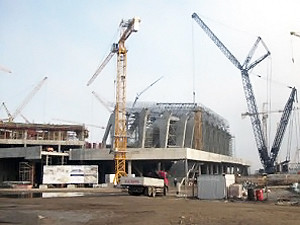 Во Львове забастовали строители стадиона к Евро-2012