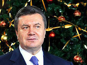 Новогоднее поздравление Януковича записывали 13 минут