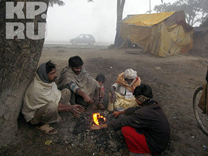 С начала года от холодов в Индии умерли более 80 человек