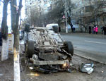 В Крыму два водителя устроили дуэль на дороге 