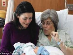 61-летняя бабушка родила собственного внука