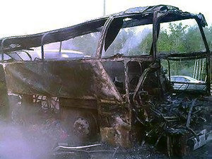 Из-за ошибки водителя автобуса под Москвой заживо сгорели 11 пассажиров