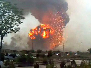 Видео взрывов в Туркмении попало в Интернет