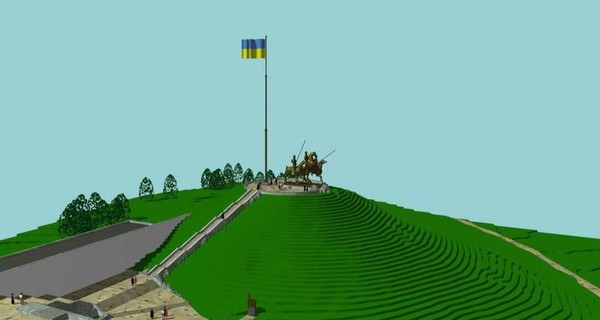 Ради самого высокого флагштока в Украине на Хортице снесли деревянный поклонный крест