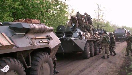 Как украинские военные охраняют Донецкую область