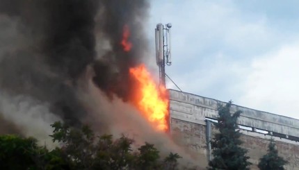 В Черкассах сгорел драмтеатр