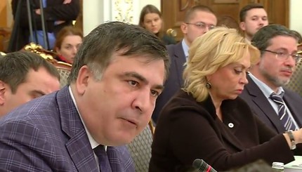 Обнародовано видео конфликта Саакашвили и Авакова