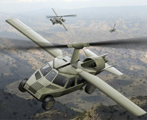 Пентагон хочет пересадить военных на летающие броневики 