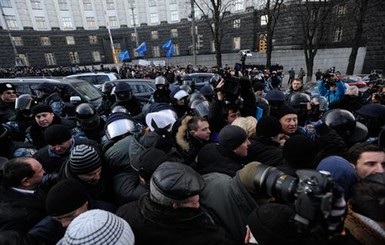 В Киеве на чернобыльцев составили административные протоколы