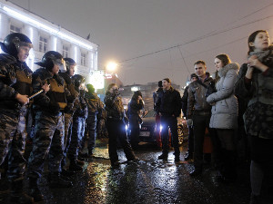 На Триумфальной площади в Москве были задержаны около 600 человек