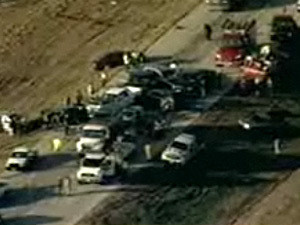 В крупном ДТП в штате Техас пострадали более 50 человек