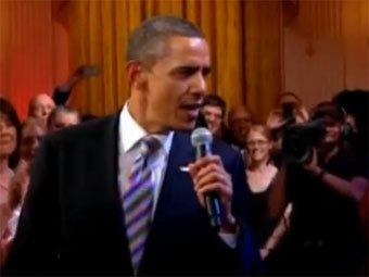 В Белом доме Обама спел вместе с Би Би Кингом и Миком Джаггером 