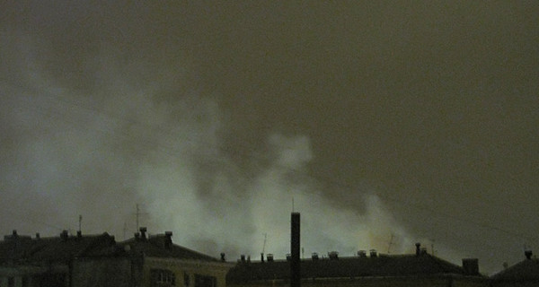 В Харькове сгорел дом с видом на вокзал