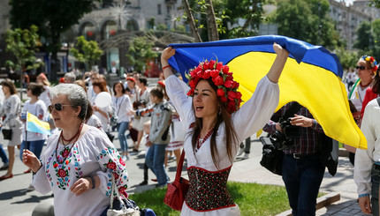 Марш вышиванок в Киеве 