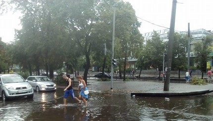 В Черкассах прошел сильный ураган  