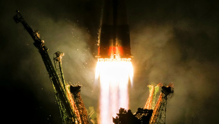 Невероятные фото старта ракеты с Байконура