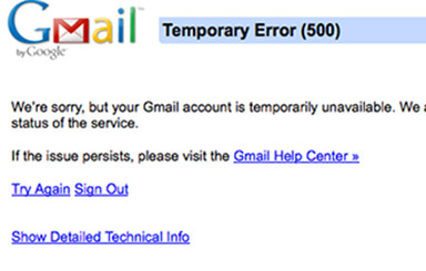 Некоторые пользователи Gmail не могут открыть свои ящики