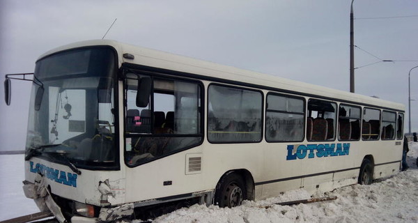 В Днепропетровске пассажирский автобус 