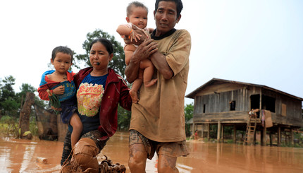 Наводнение в Лаосе 