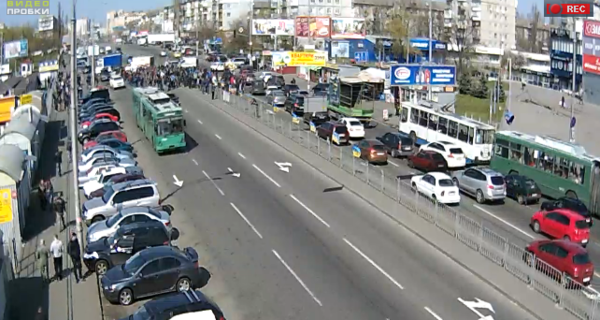 Торговцы заблокировали бульвар Перова в Киеве
