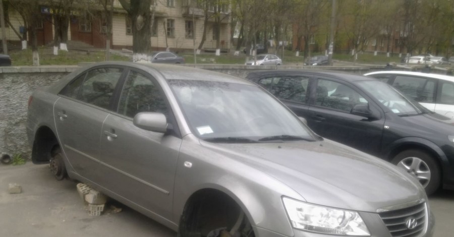В Киеве активизировались охотники за колесами