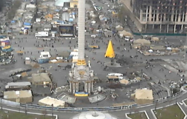 На киевском Майдане – почти пусто