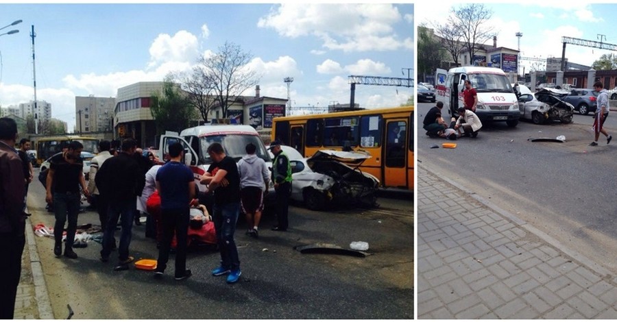 В Одессе из-за масштабной аварии пострадало шесть человек