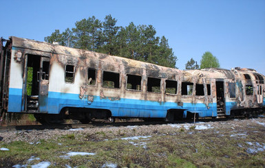 В Ровенской области сгорел поезд