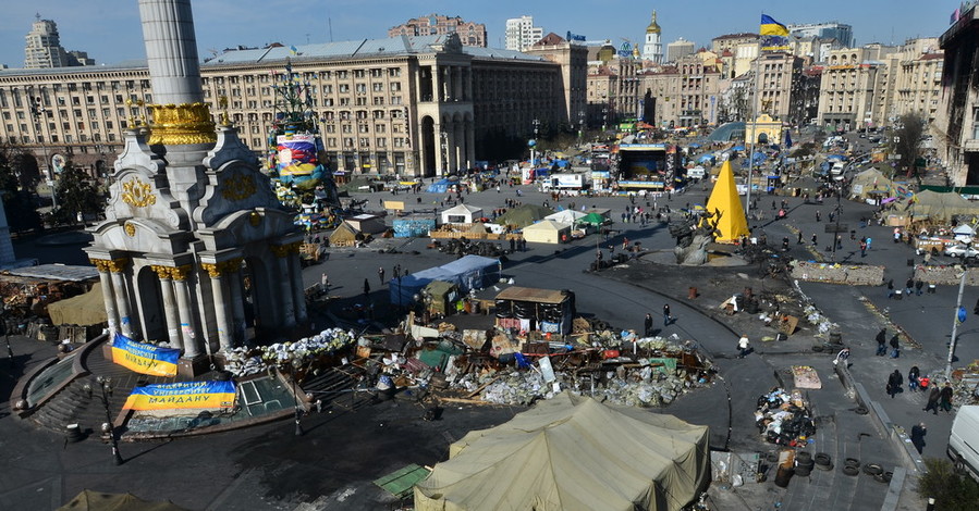 На киевском Майдане в день выборов президента усилены меры безопасности
