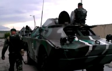 Украинские погранички защищают кордон  на захваченной технике
