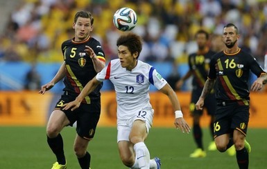 Бельгия на последних минутах одолела Южную Корею