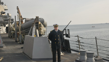 Фоторепортаж с борта американского эсминца 