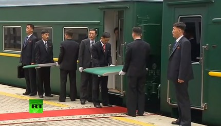 Что делал Ким Чен Ын в свой первый день в России 