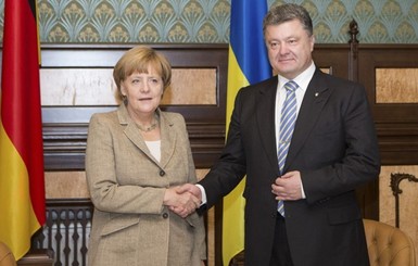 Порошенко и Меркель скоординируют усилия накануне заседания ЕС